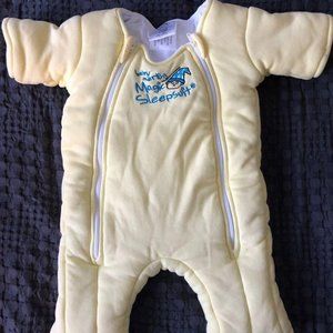 Yellow or Cream Baby Merlin’s Magic Sleepsuit size Small (3-6mo)